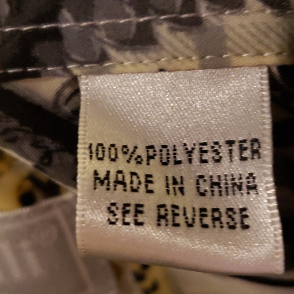 Karl knox grey yellow paisley abstract long sleeve - Picture 5 of 6